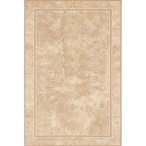 Béžový vlnený koberec 100x180 cm Jenny – Agnella vyobraziť