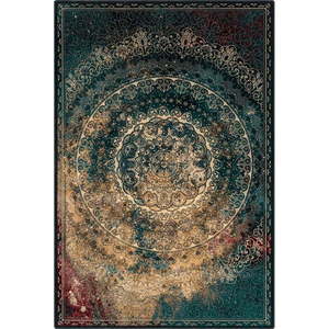 Vlnený koberec v petrolejovomodrej farbe 133x180 cm Ann – Agnella vyobraziť