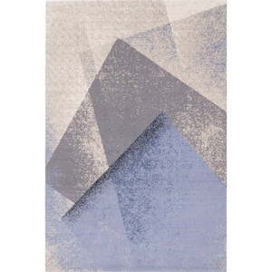 Svetlomodrý vlnený koberec 133x180 cm Folds – Agnella vyobraziť
