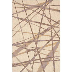 Béžový vlnený koberec 100x180 cm Sticks – Agnella vyobraziť
