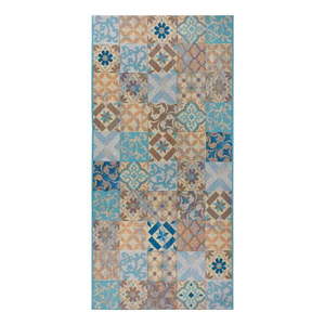 Modrý koberec behúň 75x150 cm Cappuccino Mosaik – Hanse Home vyobraziť