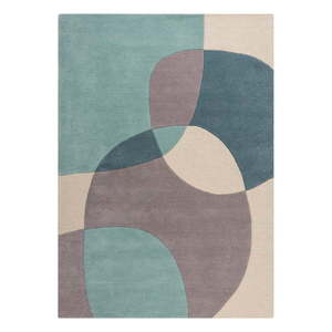 Modro-béžový vlnený koberec 170x120 cm Glow - Flair Rugs vyobraziť