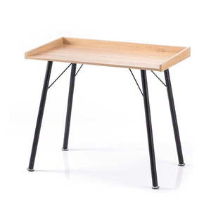 Pracovný stôl s doskou v dubovom dekore 50x90 cm Fey – Homede vyobraziť