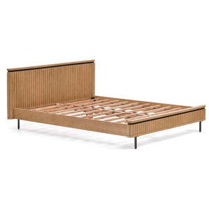 Dvojlôžková posteľ z mangového dreva s roštom 160x200 cm v prírodnej farbe Licia - Kave Home vyobraziť