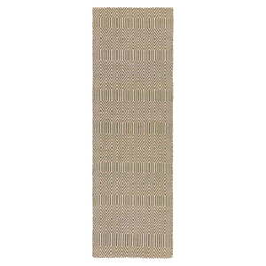 Svetlohnedý vlnený koberec behúň 66x200 cm Sloan – Asiatic Carpets vyobraziť