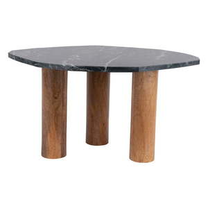 Odkladací stolík s doskou v dekore mramoru 50x75 cm Organic – Leitmotiv vyobraziť