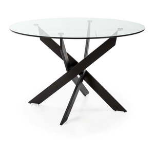Okrúhly jedálenský stôl so sklenenou doskou 120x120 cm Ruth - Marckeric vyobraziť