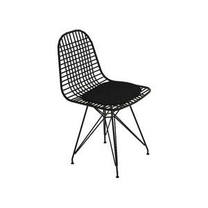 Čierne kovové jedálenské stoličky v súprave 2 ks Kafes – Kalune Design vyobraziť