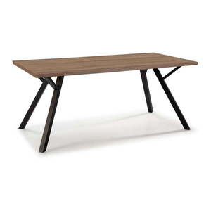 Jedálenský stôl s doskou v dekore orechového dreva 90x160 cm Paola - Marckeric vyobraziť