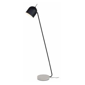 Čierno-sivá stojacia lampa s kovovým tienidlom (výška 147 cm) Madrid – it's about RoMi vyobraziť