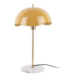 Okrovožltá stolová lampa (výška 56 cm) Waved Dome – Leitmotiv vyobraziť