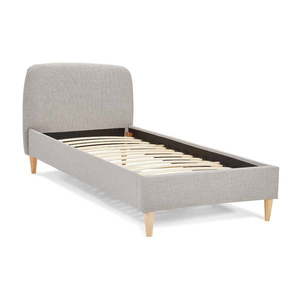 Sivá čalúnená posteľ s roštom 90x200 cm Drome - Kokoon vyobraziť