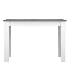 Biely jedálenský stôl s doskou v dekore betónu 110x70 cm Nice - TemaHome vyobraziť