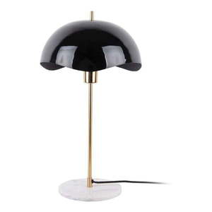 Čierna stolová lampa (výška 56 cm) Waved Dome – Leitmotiv vyobraziť