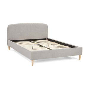 Sivá čalúnená dvojlôžková posteľ s roštom 140x200 cm Drome - Kokoon vyobraziť