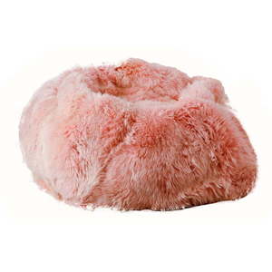 Ružový sedací vak z ovčej kožušiny Native Natural, ⌀ 110 cm vyobraziť