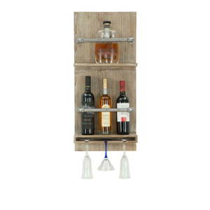 Nástenný držiak na fľašky a poháre Mauro Ferretti Bar, 76 × 34 cm vyobraziť