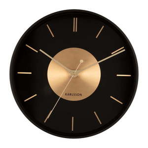 Nástenné hodiny ø 35 cm Gold Disc – Karlsson vyobraziť