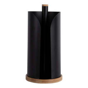 Čierny bambusový držiak na kuchynské utierky ø 15, 5 cm Bamboo Accent – PT LIVING vyobraziť