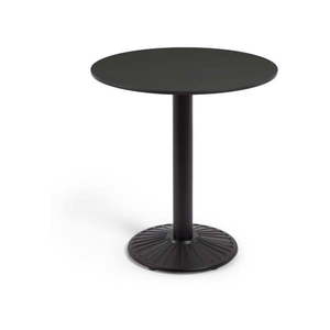 Čierny záhradný jedálenský stôl Kave Home Tiaret, ø 68 cm vyobraziť