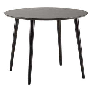 Čierny jedálenský stôl Woodman Cloyd, ø 100 cm vyobraziť