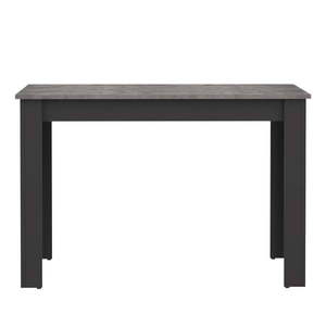 Čierny jedálenský stôl s doskou v dekore betónu 110x70 cm Nice - TemaHome vyobraziť