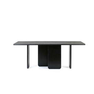 Čierny jedálenský stôl Teulat Arq, 200 x 100 cm vyobraziť