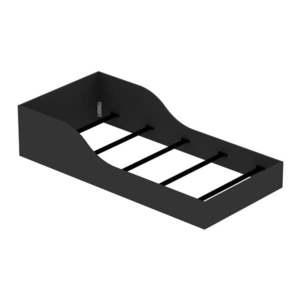 Čierna jednolôžková posteľ 90x190 cm Oya – Kalune Design vyobraziť