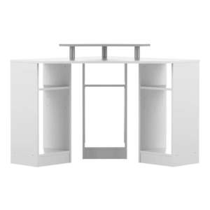 Biely pracovný stôl 94x94 cm - TemaHome vyobraziť