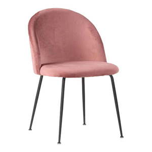 Súprava 2 ružových zamatových jedálenských stoličiek House Nordic Geneve vyobraziť