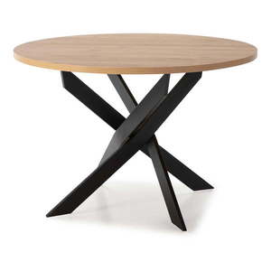 Okrúhly jedálenský stôl s doskou v dubovom dekore 120x120 cm Ther – Marckeric vyobraziť