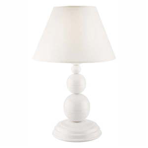Biela stolová lampa - LAMKUR vyobraziť