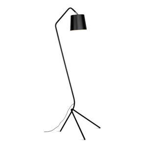 Čierna stojacia lampa s kovovým tienidlom (výška 155 cm) Barcelona – it's about RoMi vyobraziť