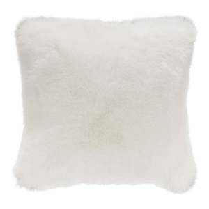 Biely vankúš z umelej kožušiny Mint Rugs Soft, 43 × 43 cm vyobraziť