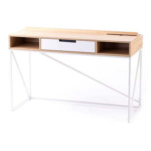 Pracovný stôl s doskou v dubovom dekore 48x120 cm Odel – Homede vyobraziť