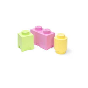 Plastové detské úložné boxy v súprave 3 ks Box - LEGO® vyobraziť
