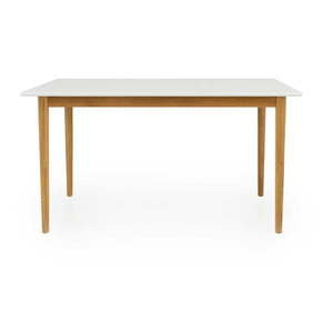 Biely jedálenský stôl Tenzo Svea, 140 x 80 cm vyobraziť
