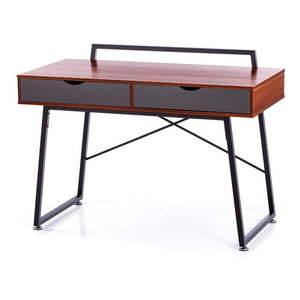 Pracovný stôl s doskou v dekore orechového dreva 57.5x120 cm Tolm – Homede vyobraziť