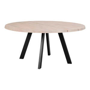 Okrúhly jedálenský stôl z bieleného dubového dreva Rowico Freddie, ø 160 cm vyobraziť
