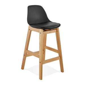 Čierna barová stolička Kokoon Elody, výška 86, 5 cm vyobraziť