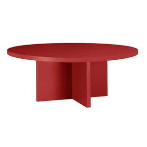 Červený okrúhly konferenčný stolík ø 80 cm Pausa – Really Nice Things vyobraziť