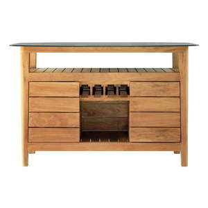 Záhradný barový stolík z tíkového dreva 160x90 cm Navy – Ezeis vyobraziť