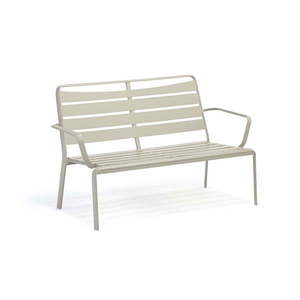 Sivá kovová záhradná lavica Spring – Ezeis vyobraziť
