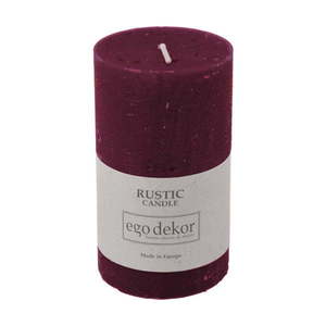 Vínovočervená sviečka Rustic candles by Ego dekor Rust, doba horenia 38 h vyobraziť