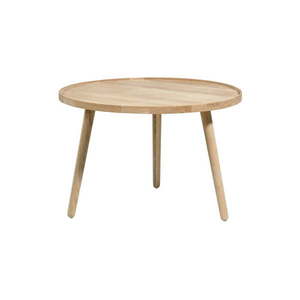 Okrúhly konferenčný stolík z dubového dreva v prírodnej farbe ø 70, 5 cm Ebern – Villa Collection vyobraziť
