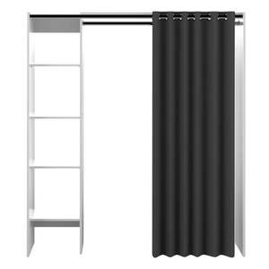 Čierno-biela šatníková skriňa 160x182 cm Tom - TemaHome vyobraziť