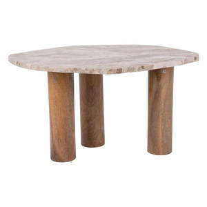 Odkladací stolík s doskou v dekore mramoru 50x75 cm Organic – Leitmotiv vyobraziť