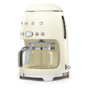 Krémovo-biely kávovar na filtrovanú kávu SMEG vyobraziť