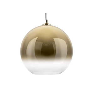 Sklenené závesné svietidlo v zlatej farbe Leitmotiv Bubble, ø 40 cm vyobraziť