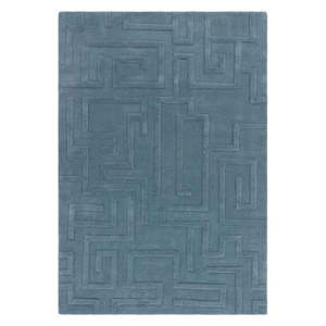 Modrý vlnený koberec 160x230 cm Maze – Asiatic Carpets vyobraziť